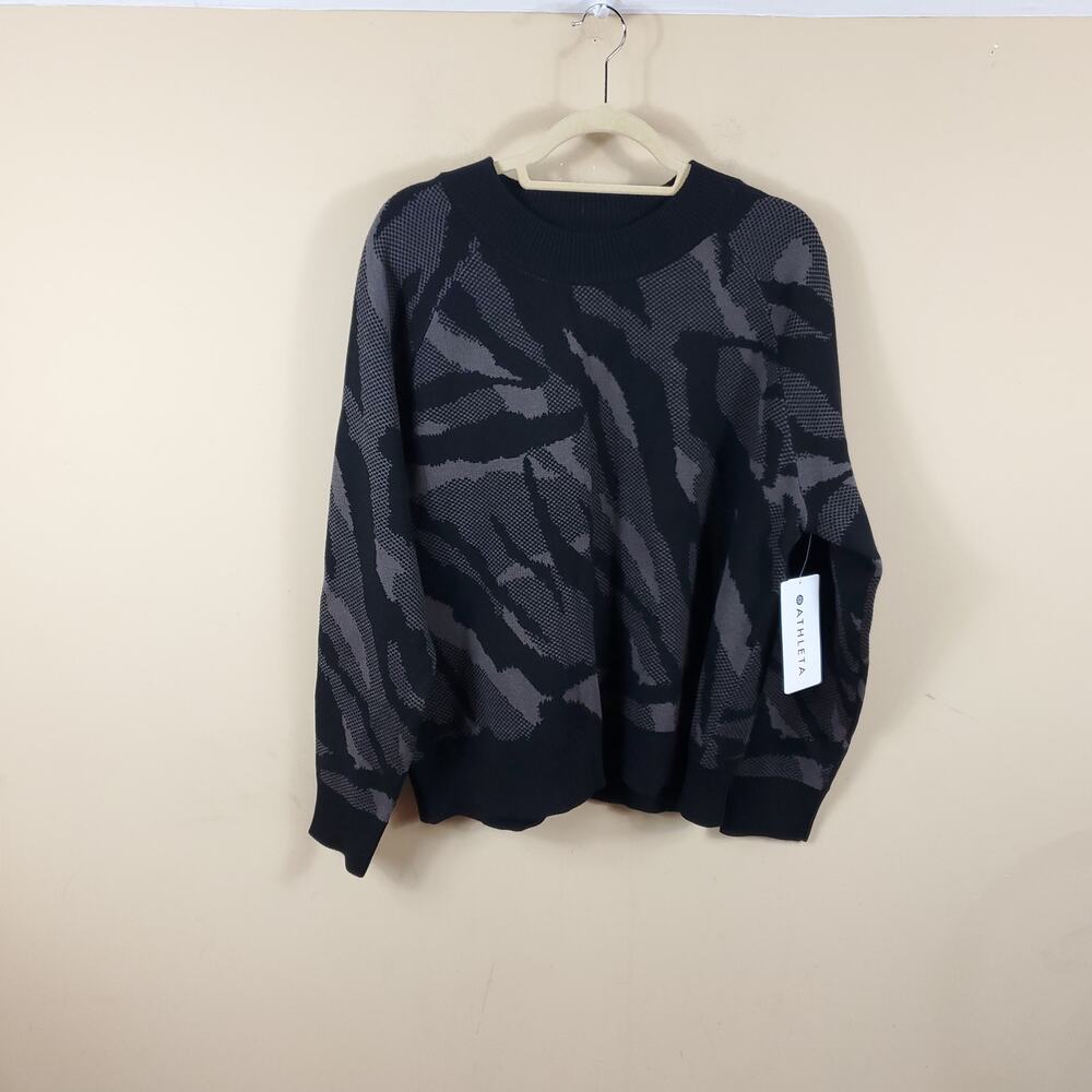 Athleta Jacquard Crew Sweater Women's Size L